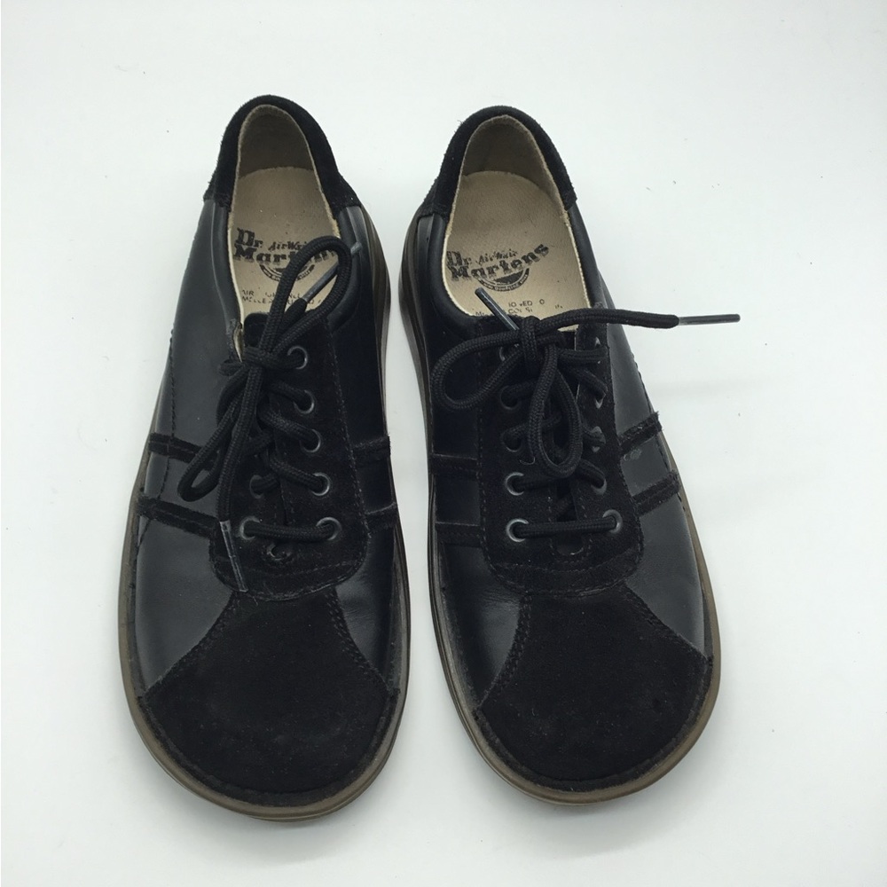 Dr. Marten's 8A70 Women's Black Leather/Suede Loafers Y2K